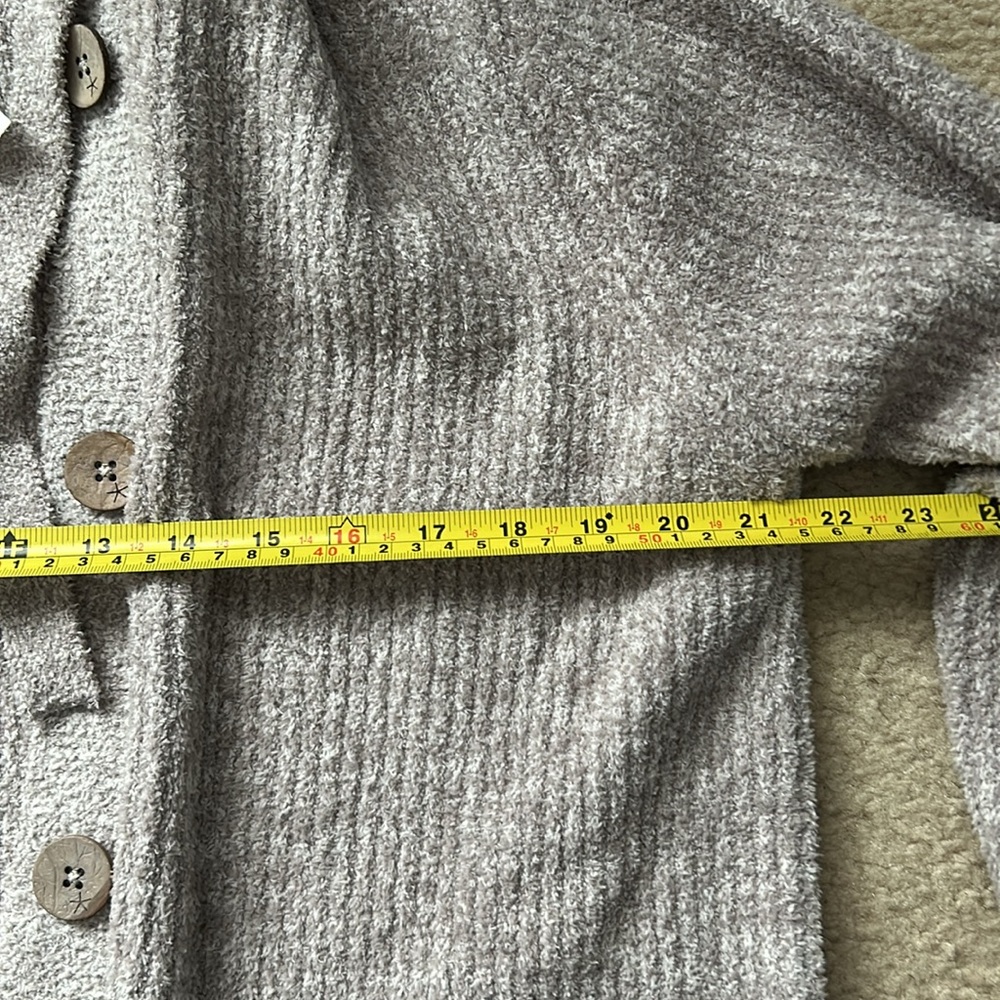 Barefoot Dreams Button Up Hooded Coat - Picture 13 of 13